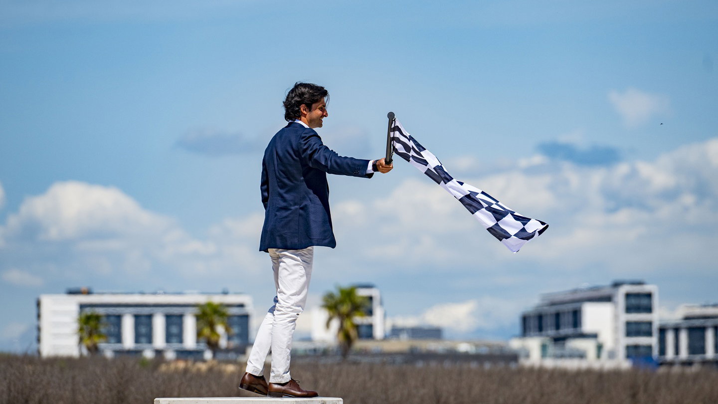 Carlos Sainz at the Madring